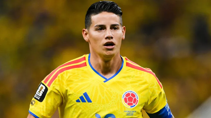 James Rodriguez #10 of Colombia.