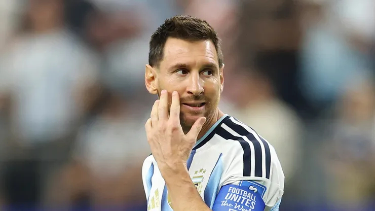 Lionel Messi #10 of Argentina.