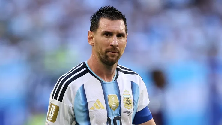 Lionel Messi of Argentina at Miami Stadium.