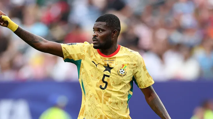 Thomas Partey #5 of Ghana.