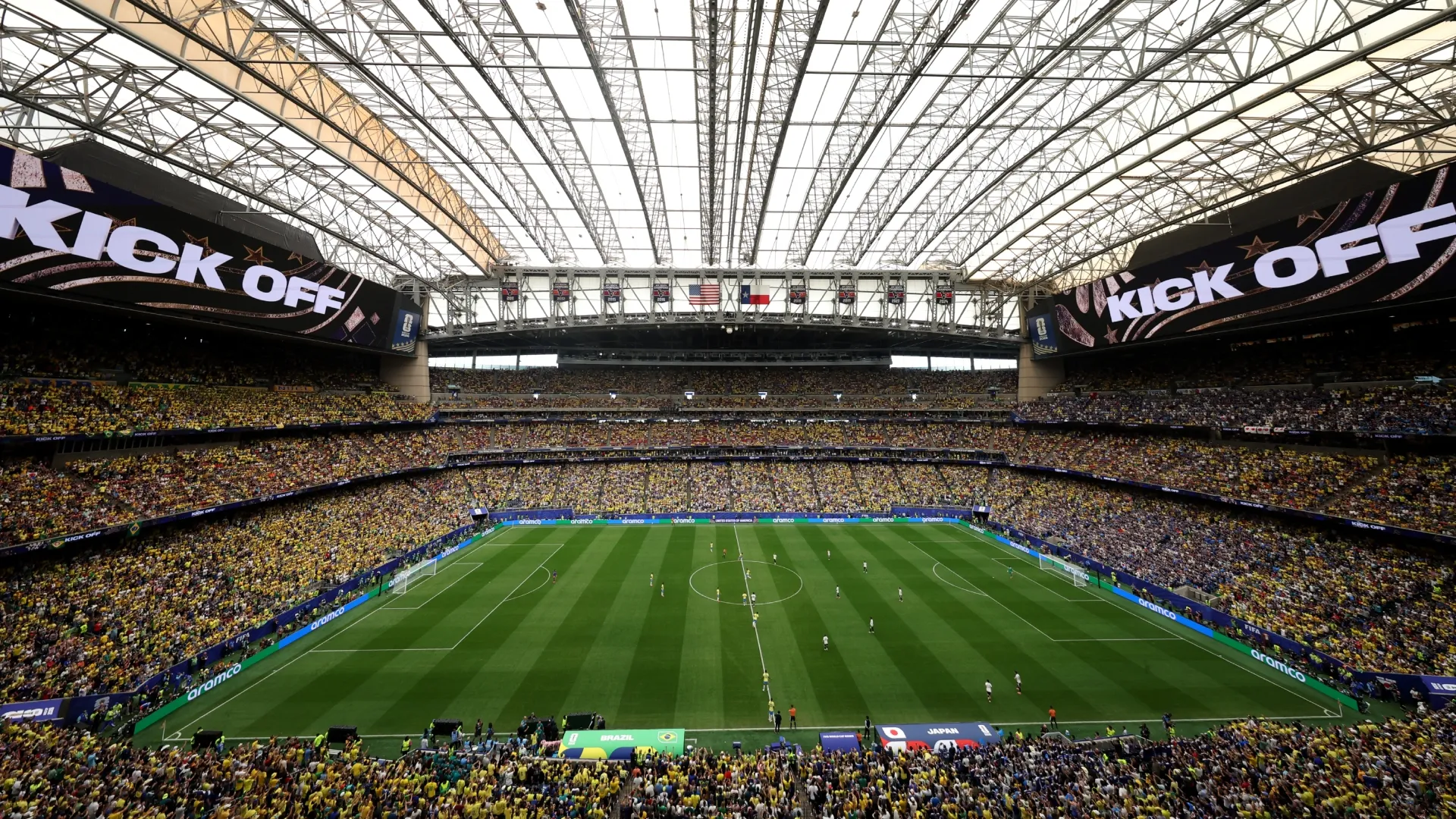 General view of kick off during the FIFA World Cup 2026 Round Of 32 match. Molly Darlington/Getty Images