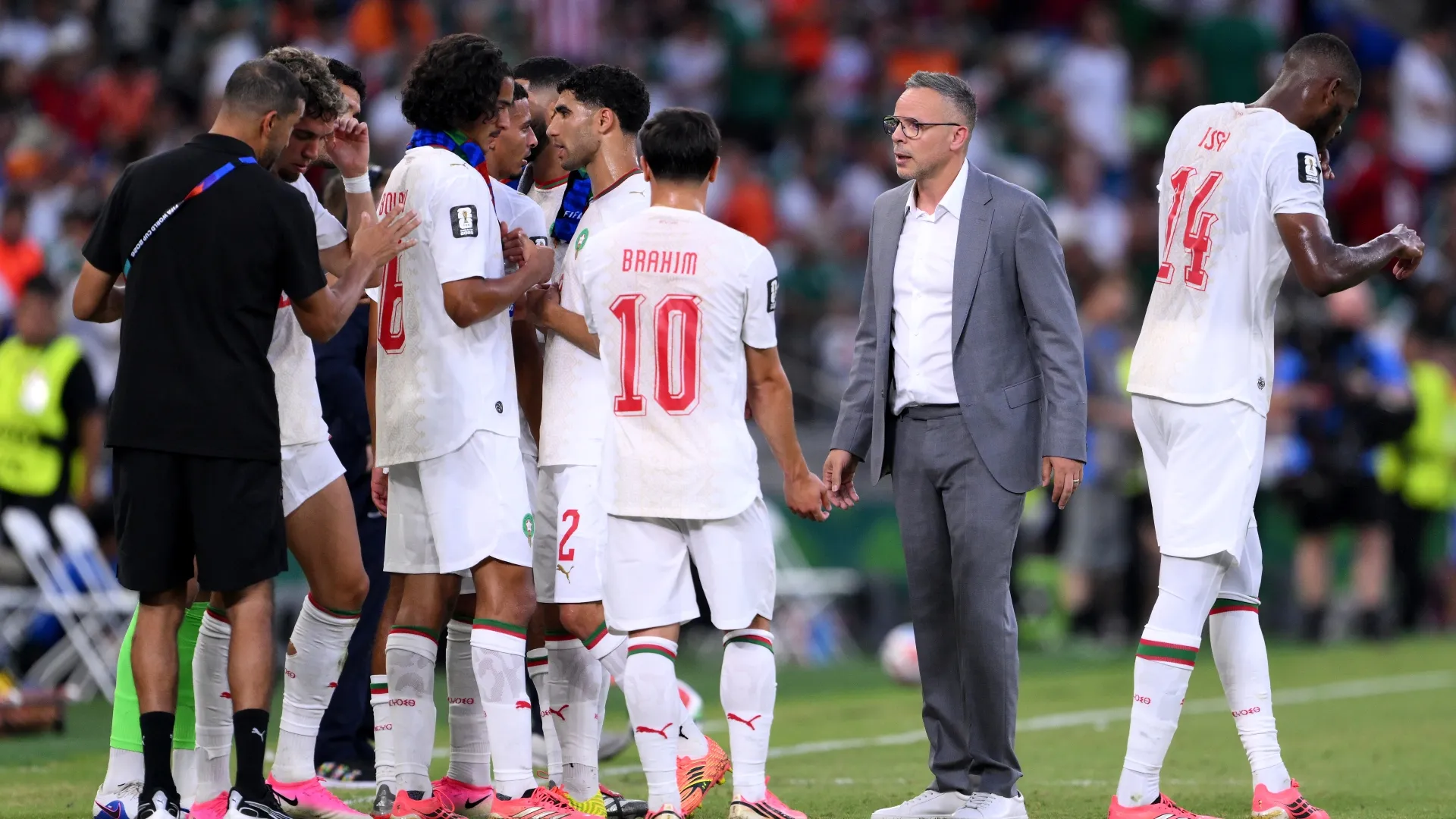 Mohamed Ouahbi with Morocco