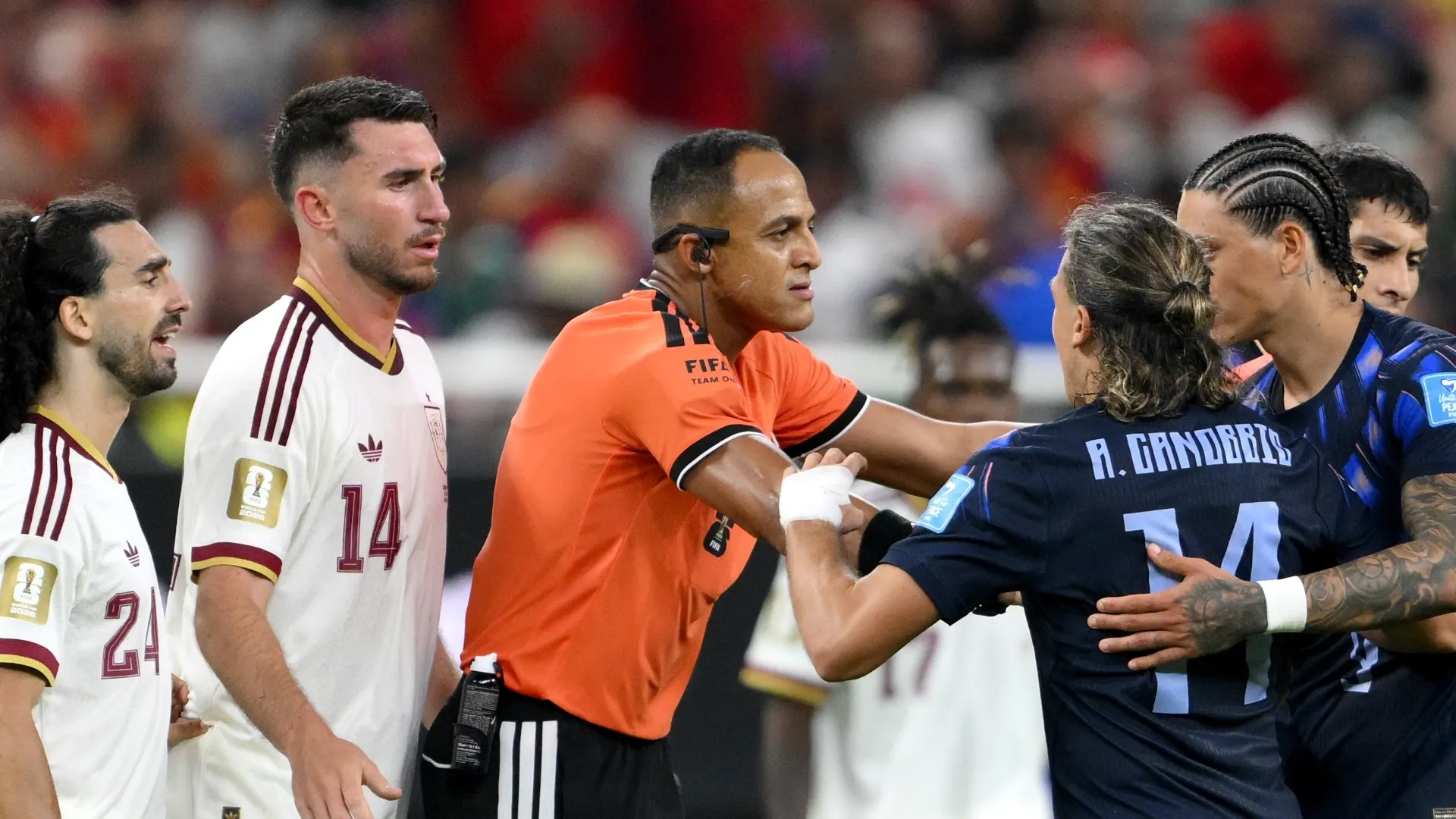 Ismail Elfath during Spain vs Uruguay