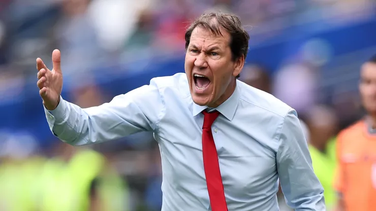 Rudi Garcia, Head Coach of Belgium, reacts during the FIFA World Cup 2026 Round Of 32 match.