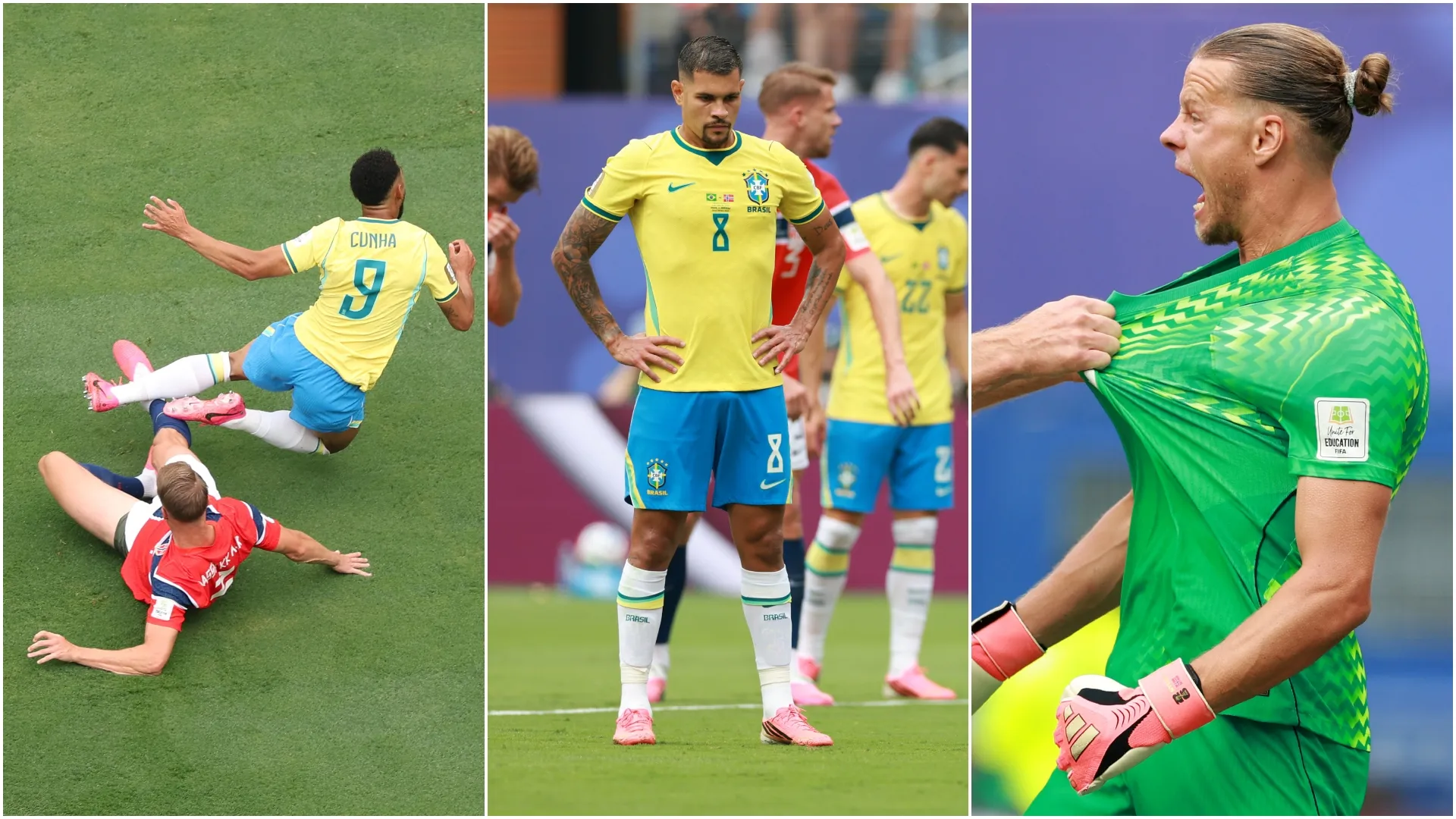 Cunha is fouled, Guimaraes shoots, but Nyland makes the save.