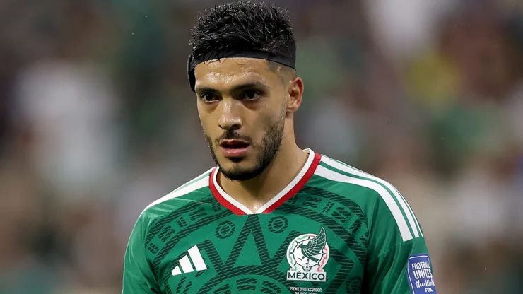 Raul Jimenez #9 of Mexico.