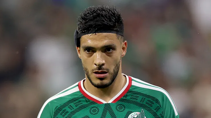 Raul Jimenez #9 of Mexico.