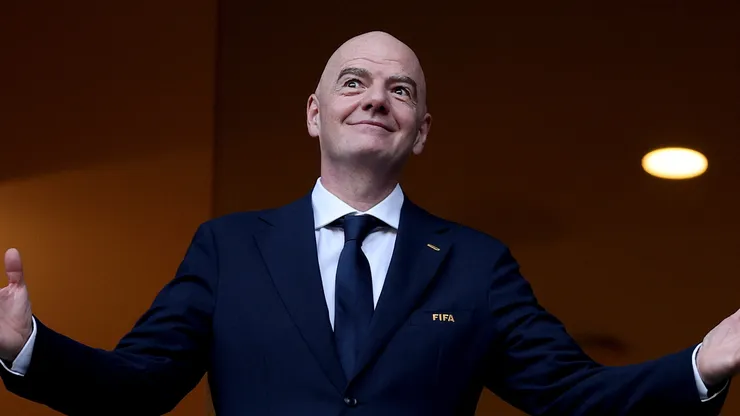 FIFA President Gianni Infantino attends the FIFA World Cup 2026 Round of 32 match.