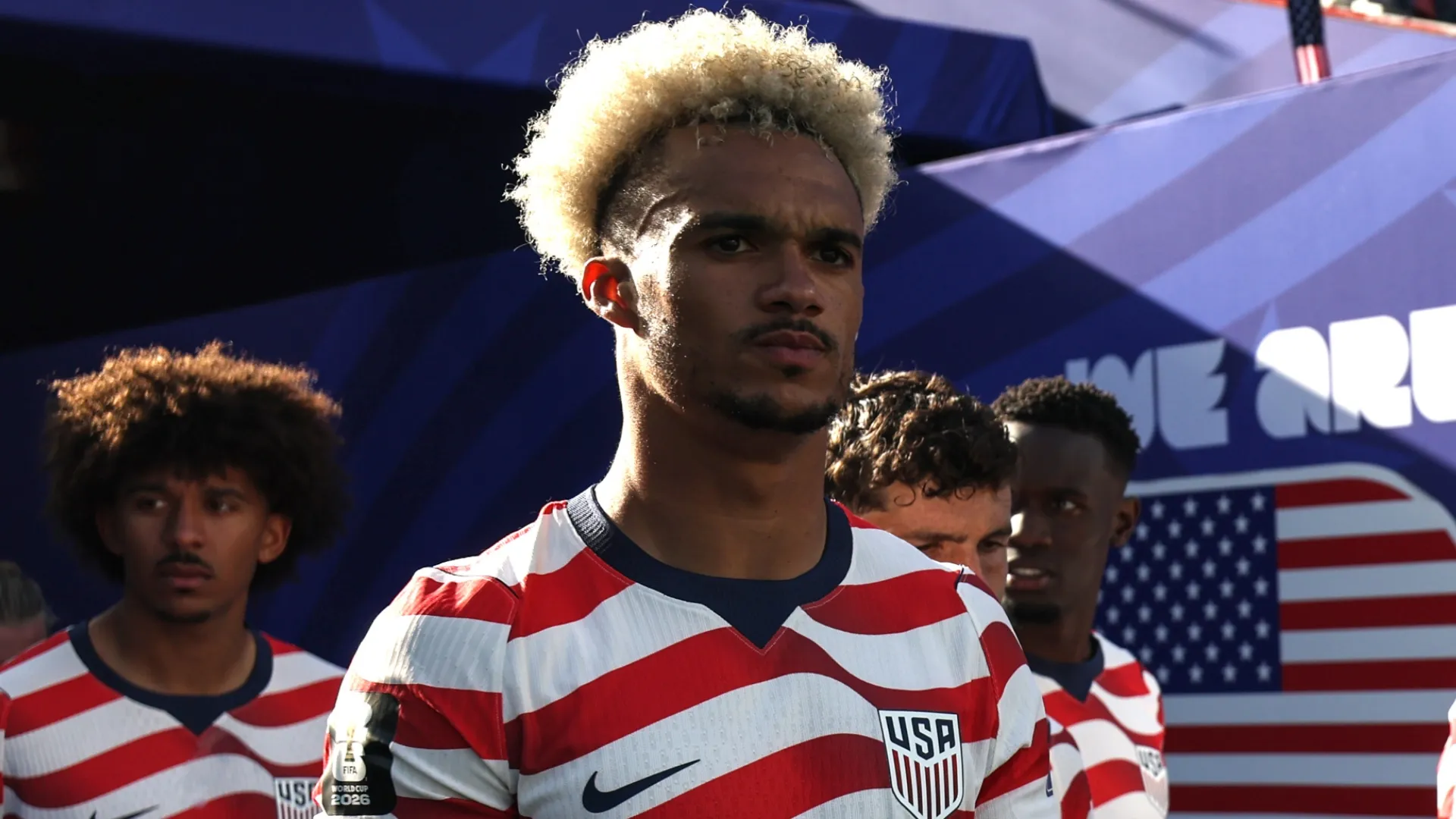 Antonee Robinson during the FIFA World Cup 2026 Round Of 32 match (Source: Charlotte Wilson/Getty Images)