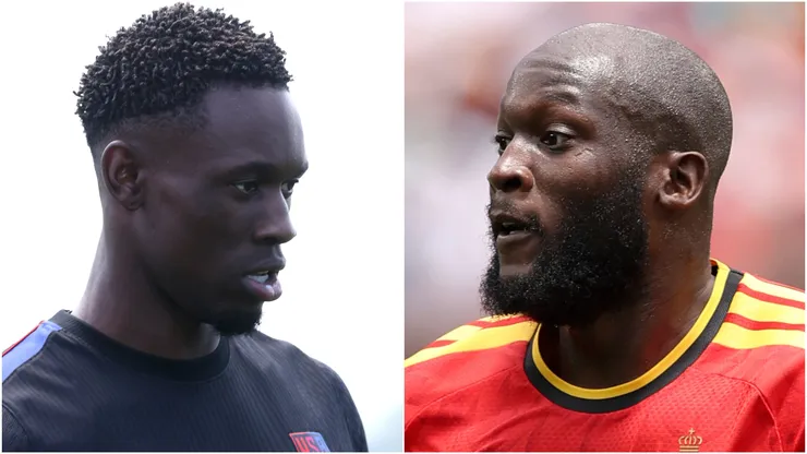 Folarin Balogun of USMNT and Romelu Lukaku of Belgium.
