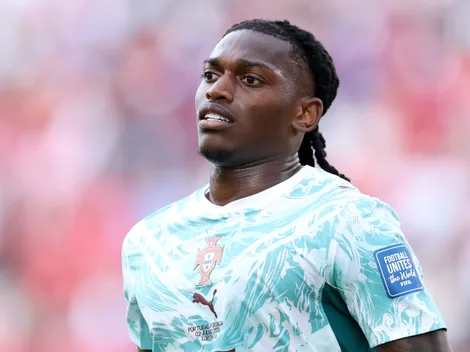 Why isn't Rafael Leao starting today for Portugal vs Spain?