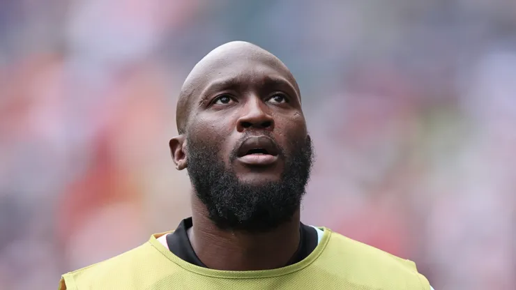 Romelu Lukaku #9 of Belgium.