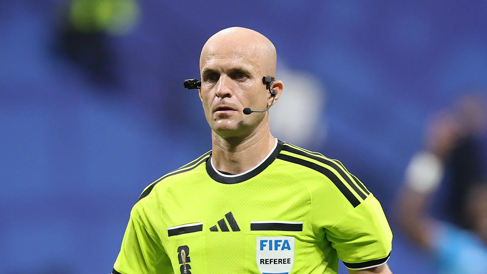 Referee Adham Makhadmeh.