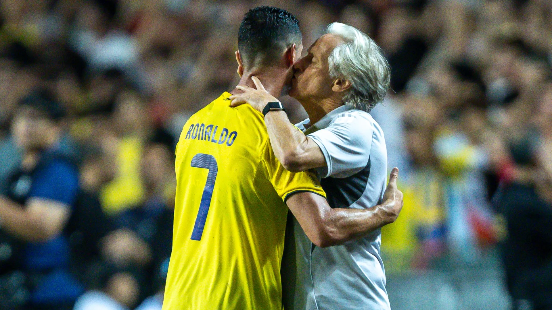 Jorge Jesus with Cristiano Ronaldo