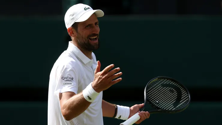 Novak Djokovic of Serbia