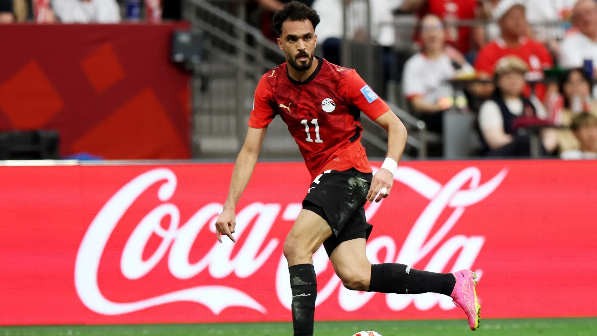 Mostafa Ziko during the FIFA World Cup 2026 Group G match (Source: Emilee Chinn/Getty Images)