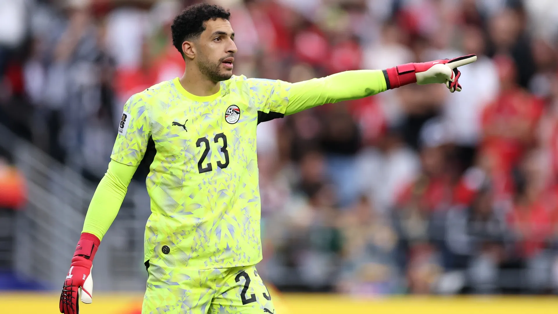 Mostafa Shoubir during the FIFA World Cup 2026 Group G match (Source: Richard Heathcote/Getty Images)