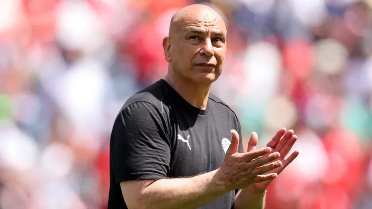 Hossam Hassan, Head Coach of Egypt, during the FIFA World Cup 2026 Group G match