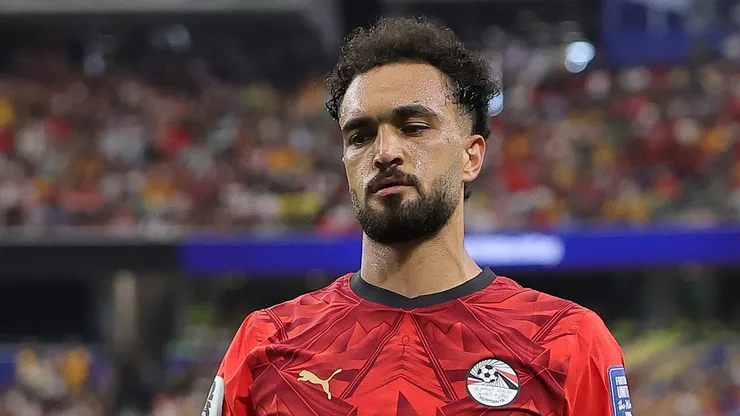 Mostafa Zico #11 of Egypt reacts during the FIFA World Cup 2026 Round of 32 match.