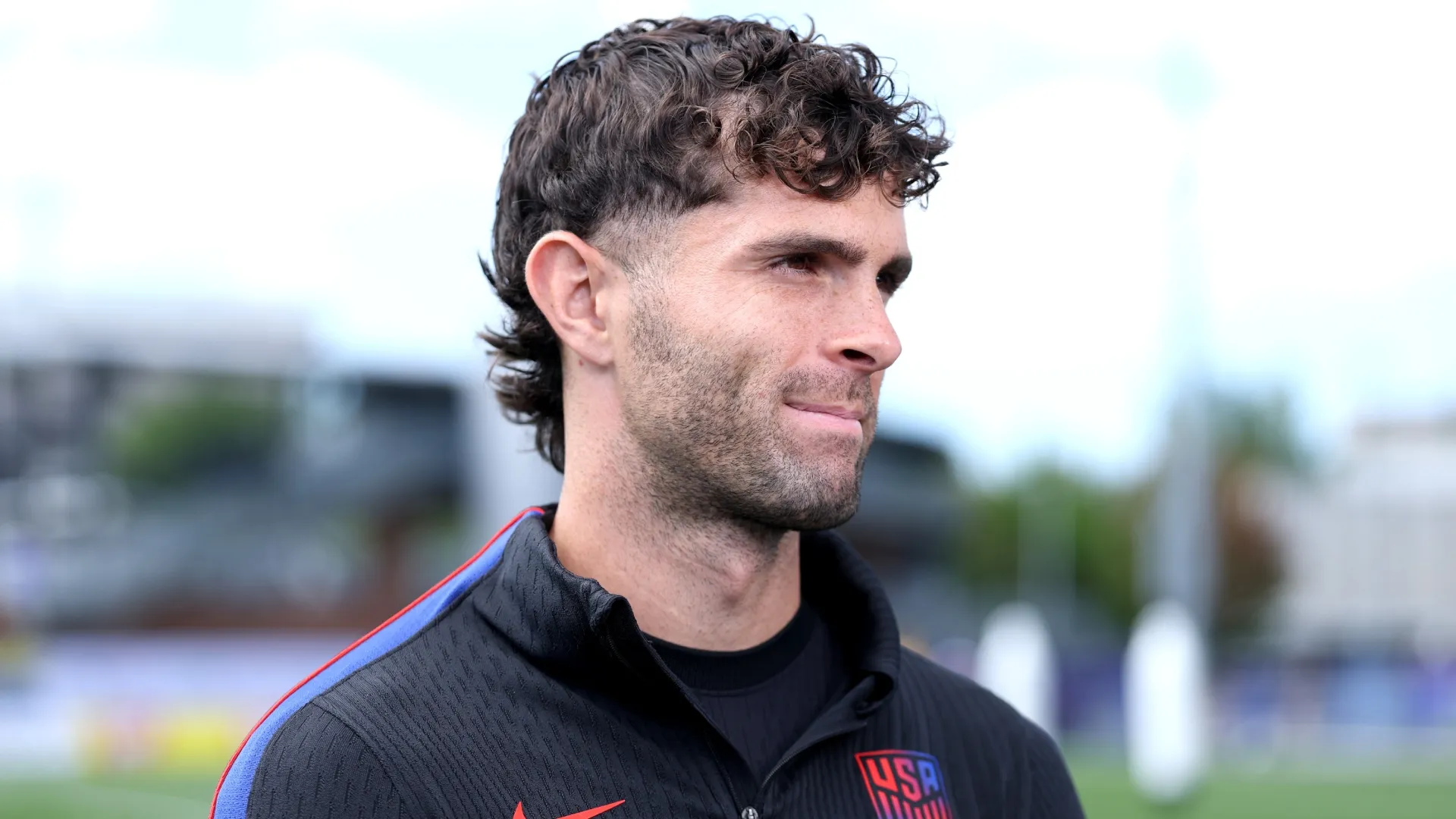 Christian Pulisic looks on