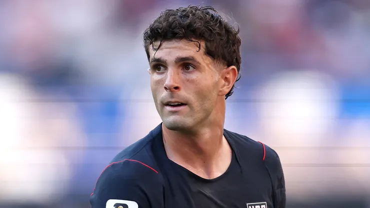 Christian Pulisic #10 of the United States in action during the FIFA World Cup 2026 Round Of 16 match.