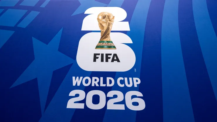 A general view of FIFA World Cup 2026 signage at Kansas City Stadium on June 08, 2026