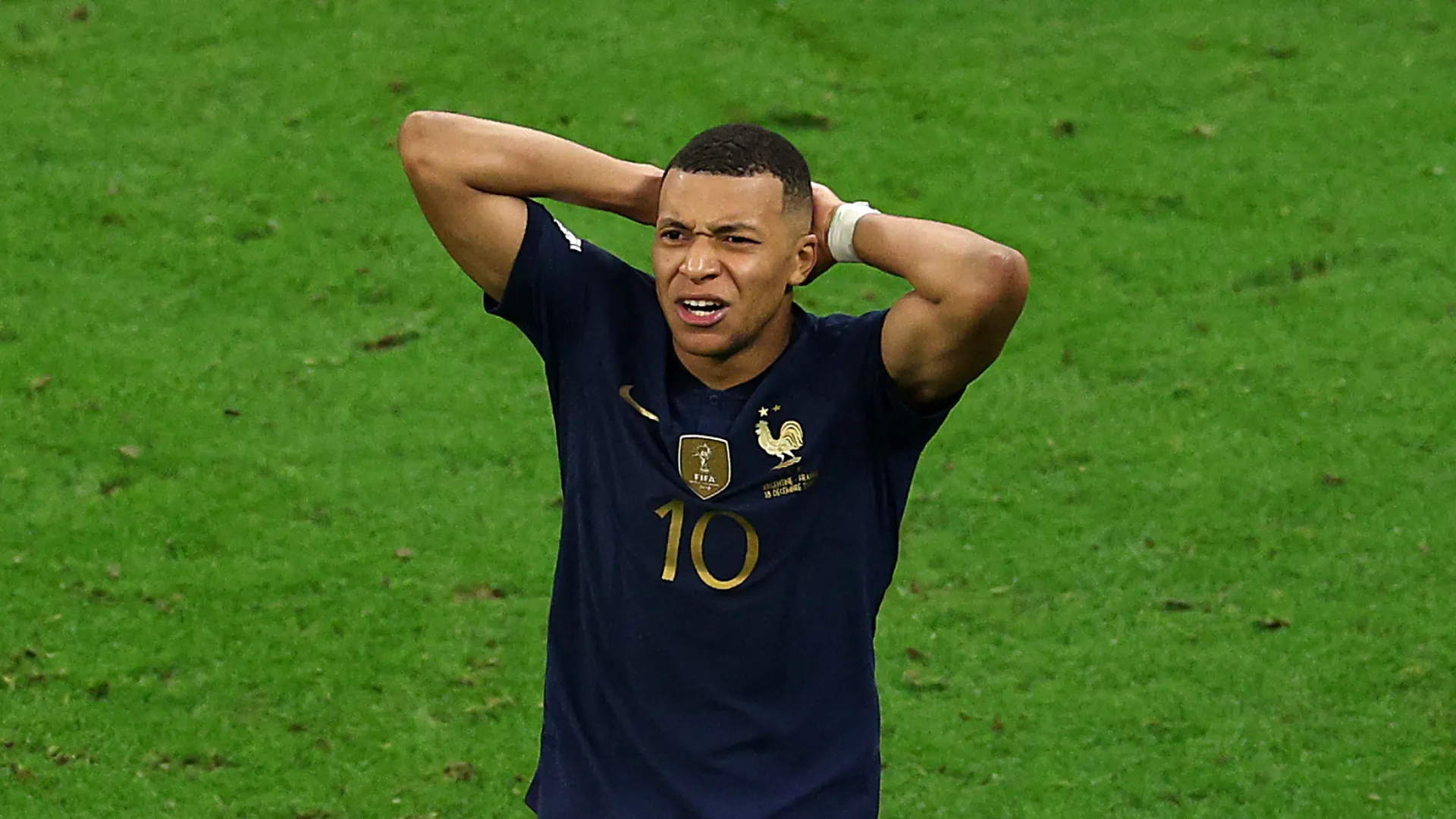 Kylian Mbappe after 2022 World Cup final.