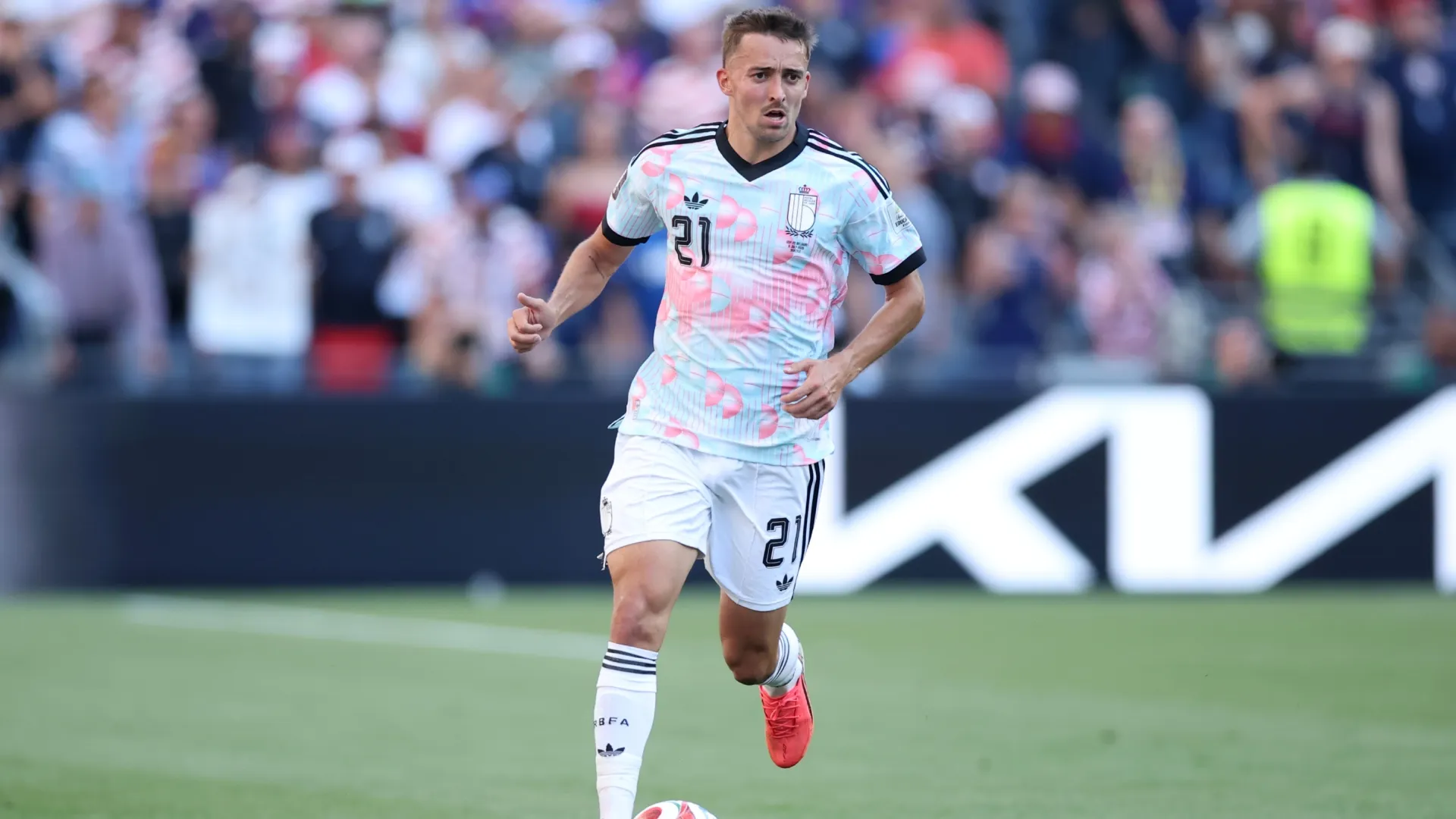 Timothy Castagne during the FIFA World Cup 2026 Round Of 16 match (Source: Alex Grimm/Getty Images)