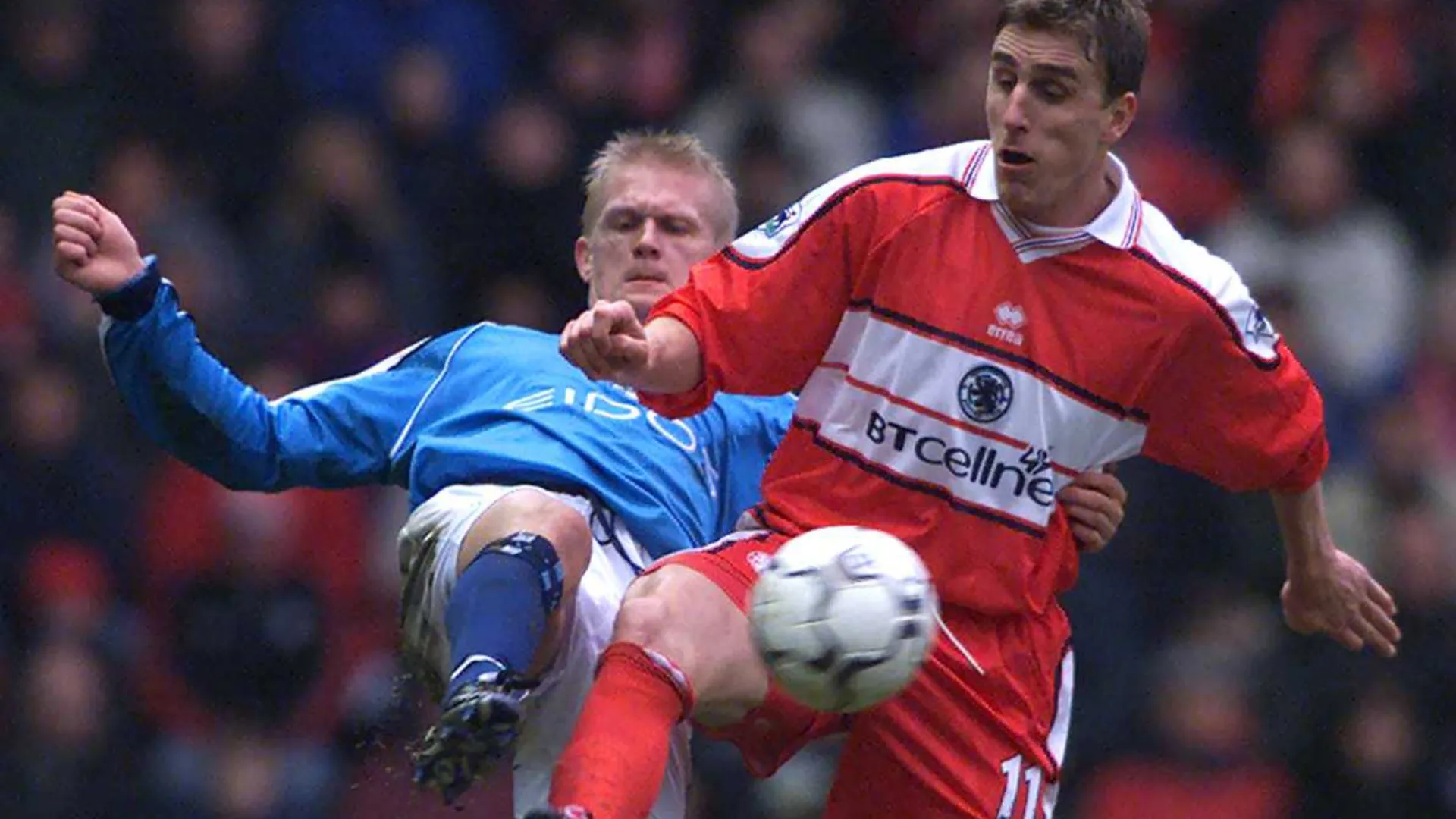 Alfie Haaland of Manchester City during the FA Carling Premiership game in 2001 (Source: Laurence Griffiths/ALLSPORT)