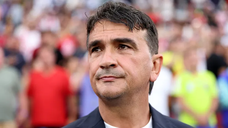 Zlatko Dalic, Head Coach of Croatia, looks on.