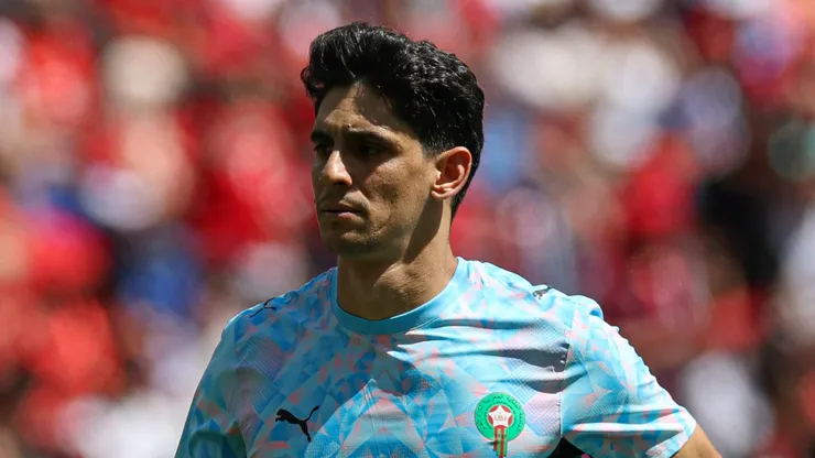 Yassine Bounou #1 of Morocco.