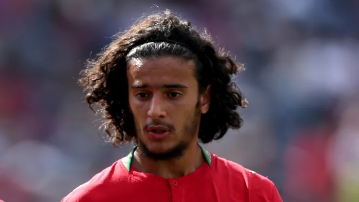 Ayyoub Bouaddi #6 of Morocco against France.