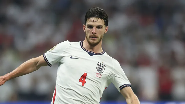Declan Rice #4 of England.