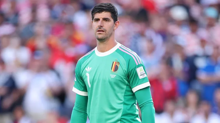 Thibaut Courtois #1 of Belgium during the FIFA World Cup 2026 Round Of 16 match