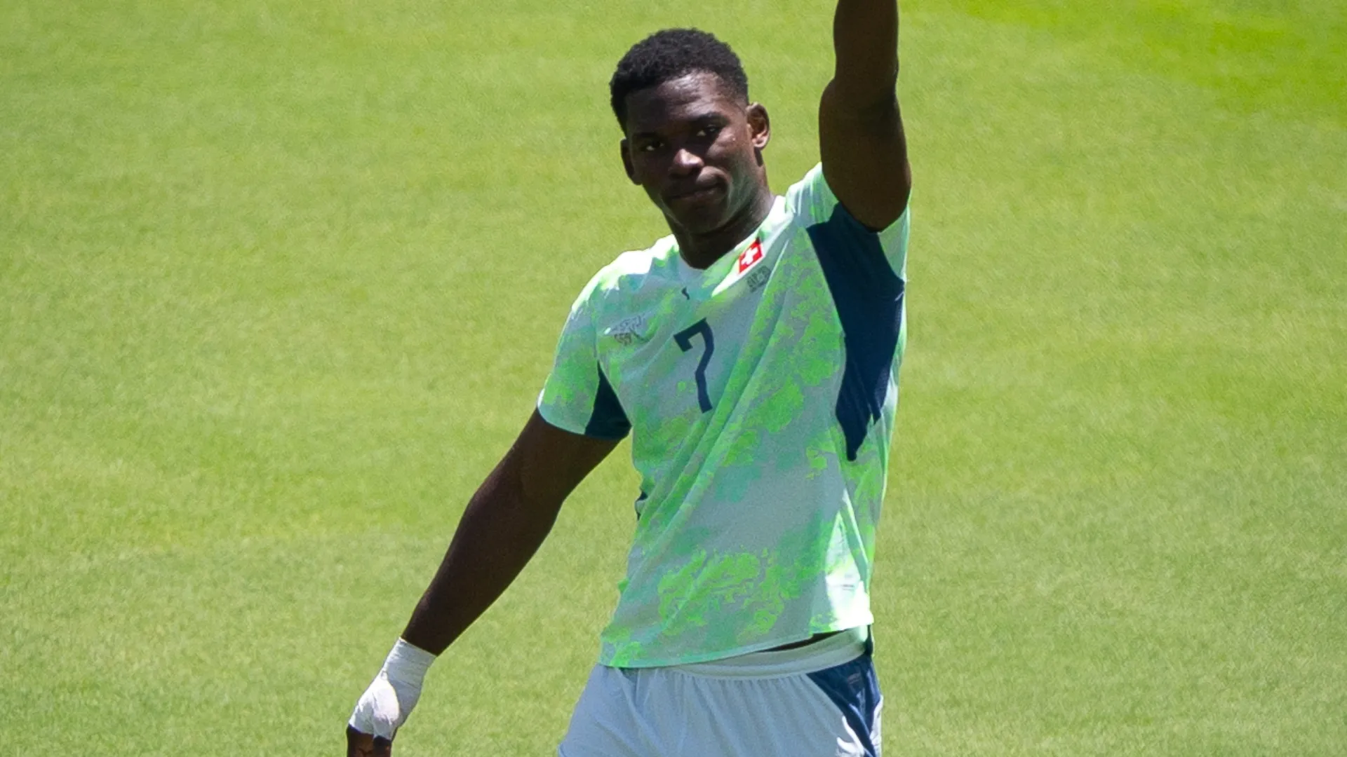 Breel Embolo during the FIFA World Cup 2026 Group B match (Source: Fran Santiago/Getty Images)