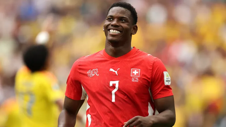 Breel Embolo reacts during the FIFA World Cup 2026 Round of 16 match