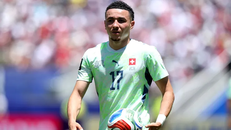 Ruben Vargas #17 of Switzerland looks on during the FIFA World Cup 2026 Group B match