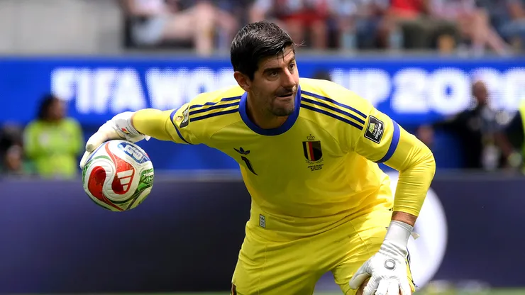 Thibaut Courtois #1 of Belgium.