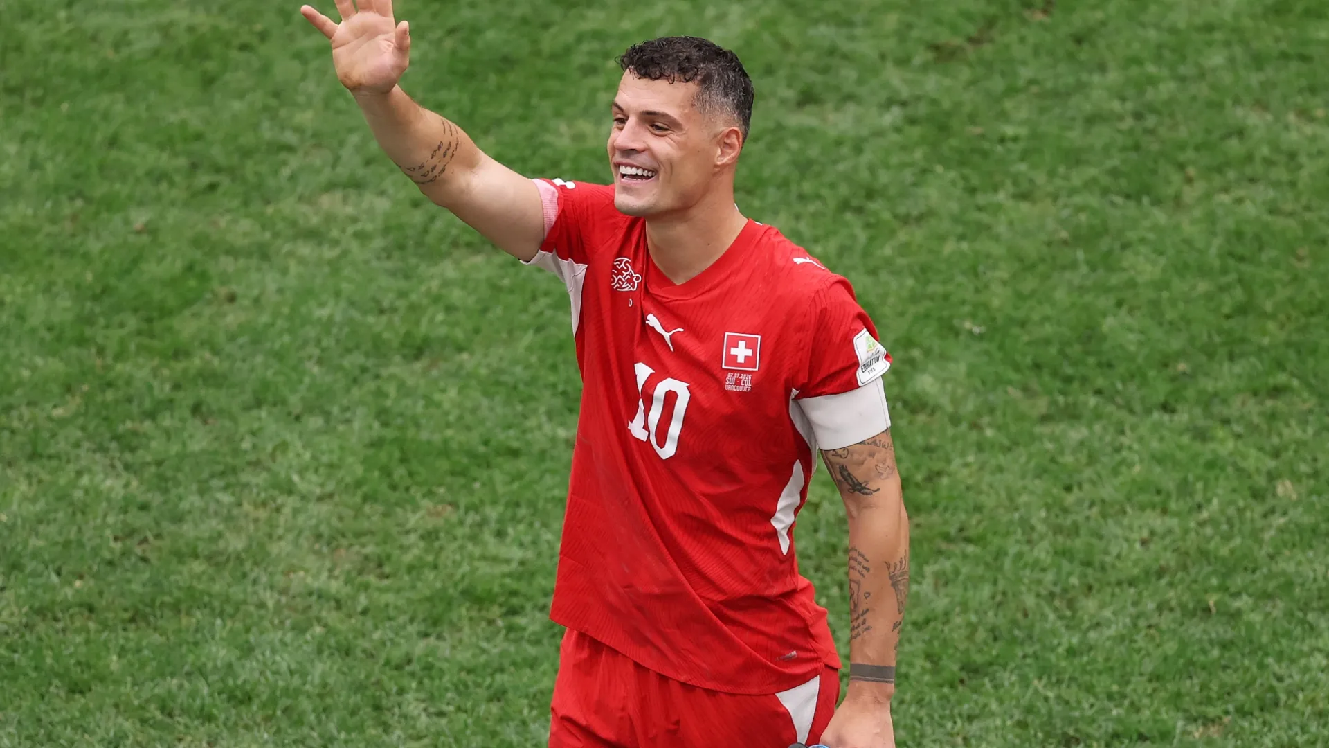 Granit Xhaka of Switzerland – Luke Hales/Getty Images