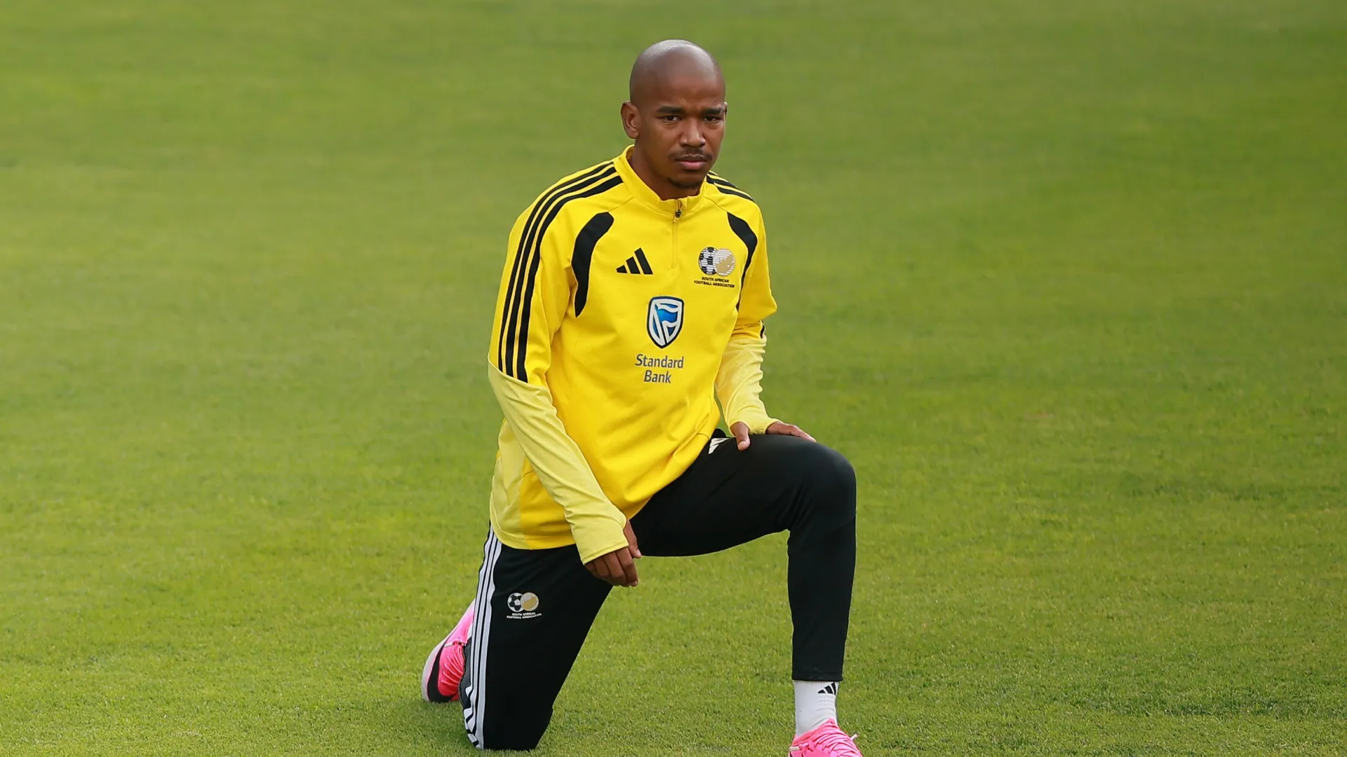 Jayden Adams during a practice with South Africa.