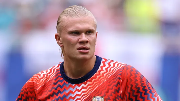Erling Haaland #9 of Norway.
