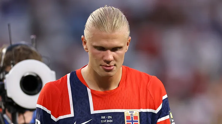 Erling Haaland #9 of Norway.