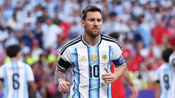 Lionel Messi #10 of Argentina