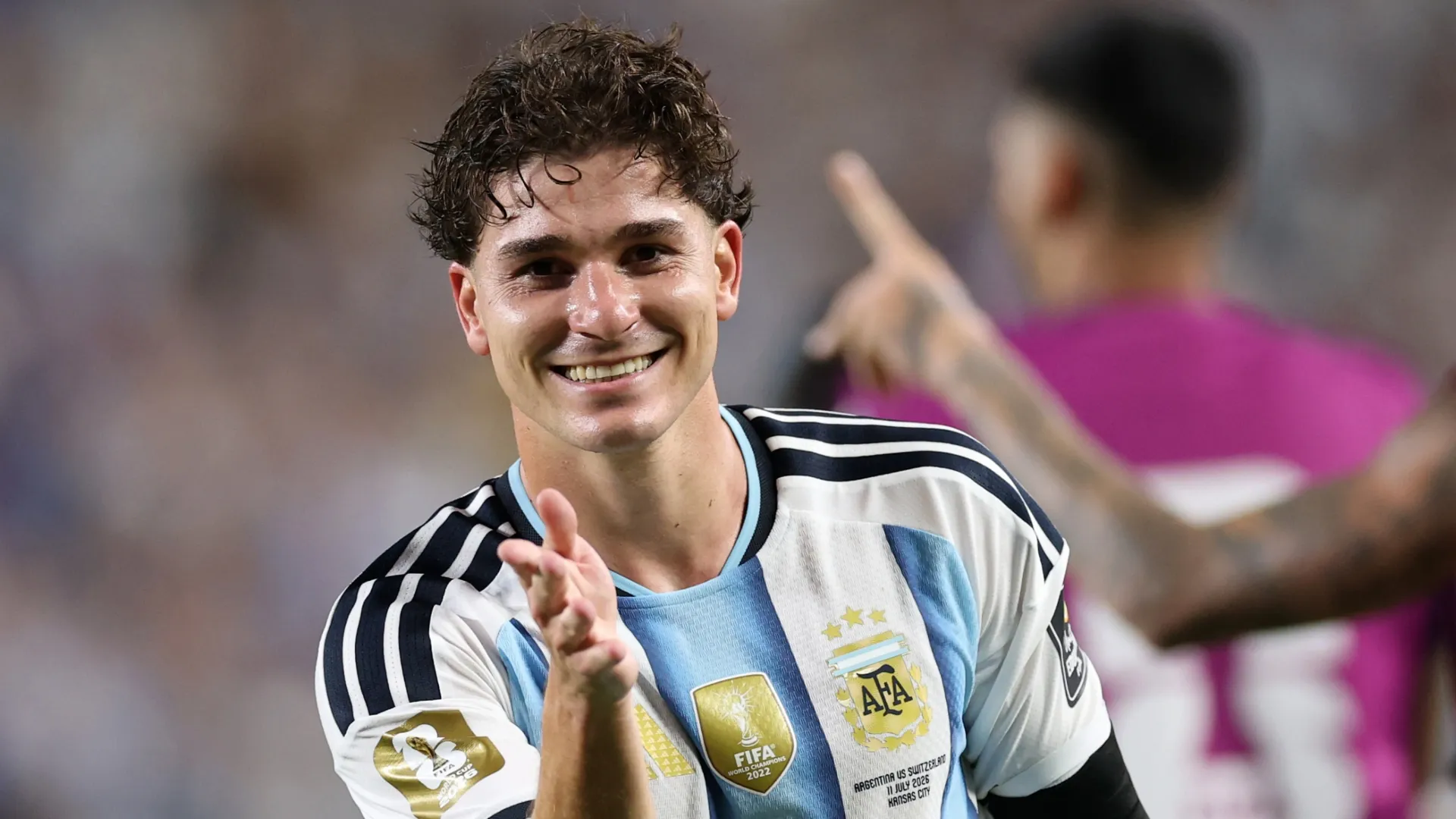 Julian Alvarez #9 of Argentina