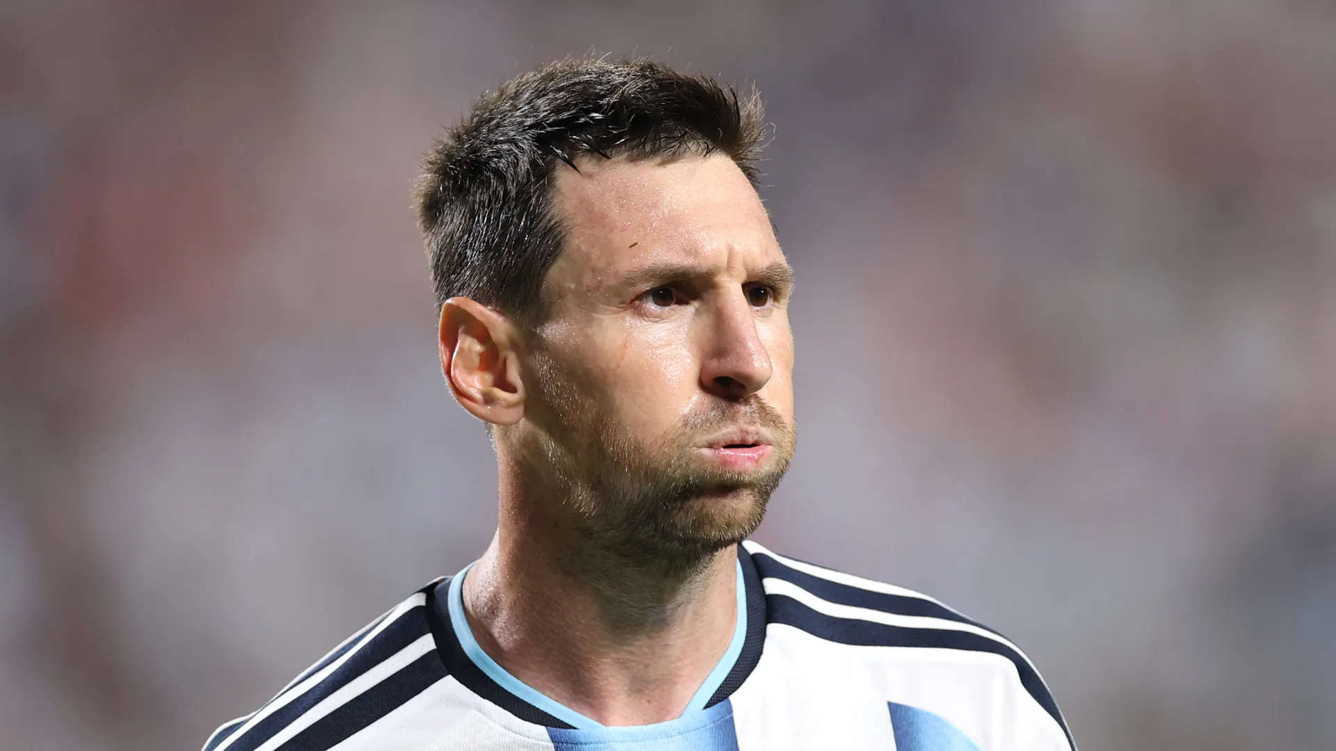 Lionel Messi #10 of Argentina