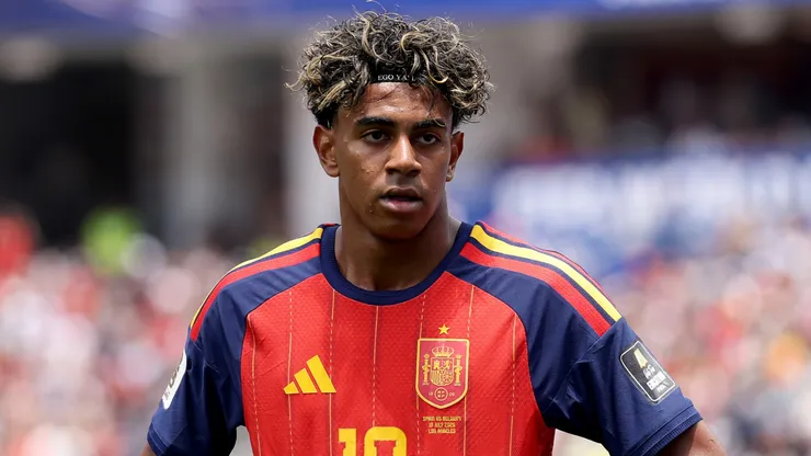 Lamine Yamal #19 of Spain during the FIFA World Cup 2026 Quarter Final match.