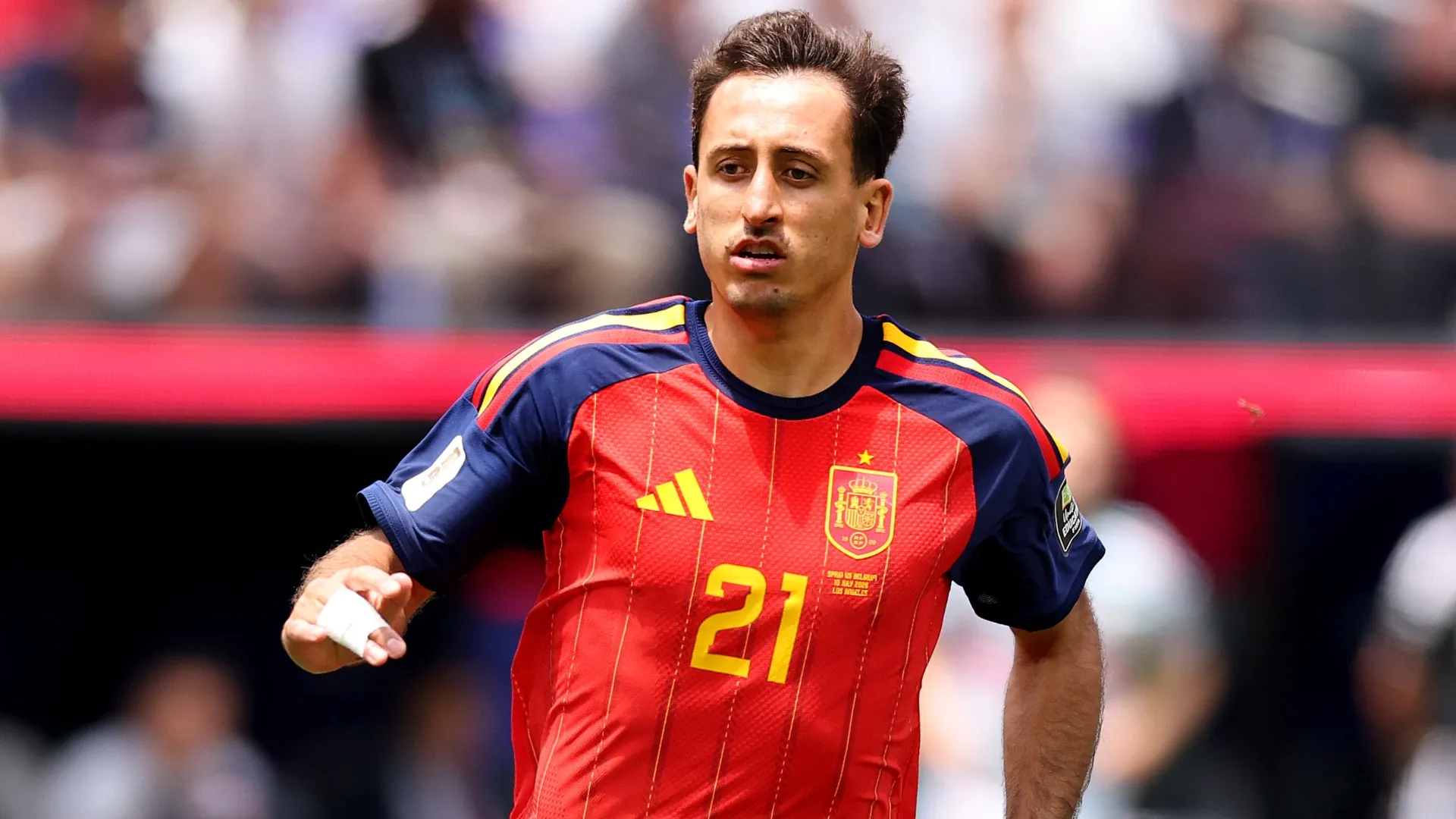 Mikel Oyarzabal during the FIFA World Cup 2026 Quarter Final match (Source: Carl Recine/Getty Images)