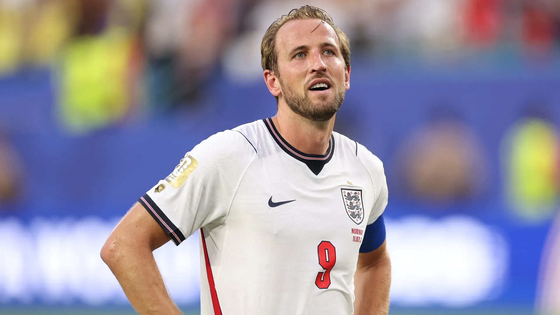 Harry Kane #9 of England during the FIFA World Cup 2026 Quarter Final match (Source: Dan Mullan/Getty Images)
