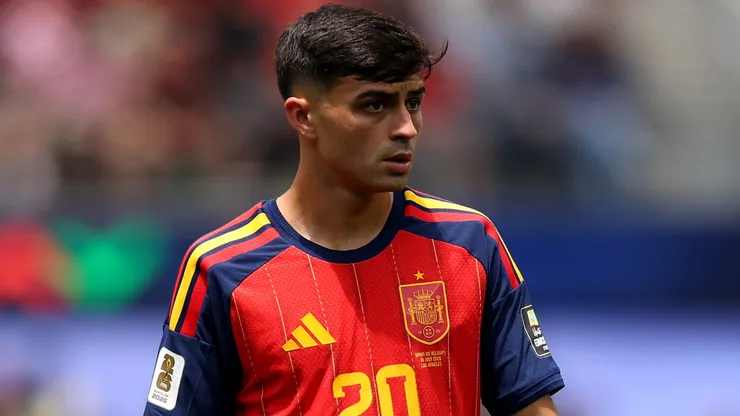 Pedri #20 of Spain looks on during the FIFA World Cup 2026 Quarter Final match.
