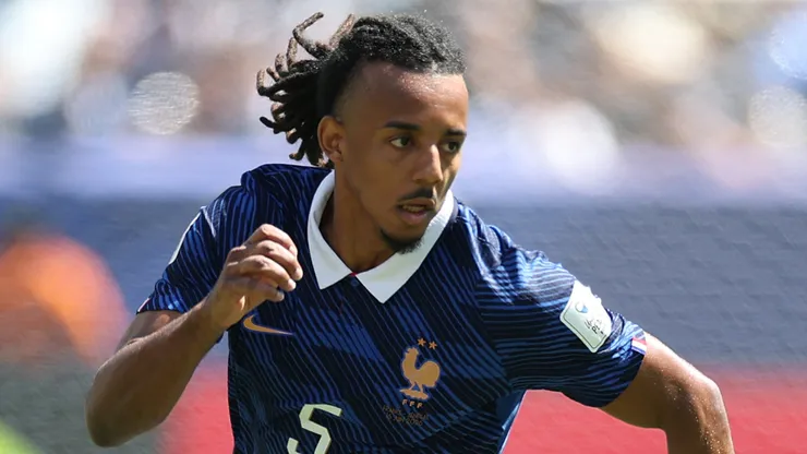 Jules Koundé #5 of France in action during the FIFA World Cup 2026 Group I match.